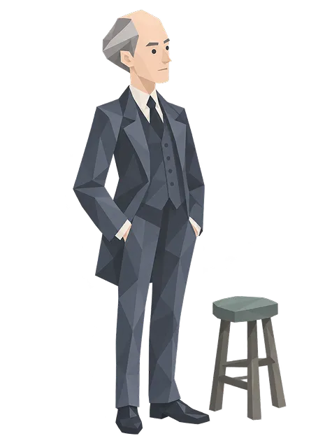 エドワード・ホッパーの肖像イラスト