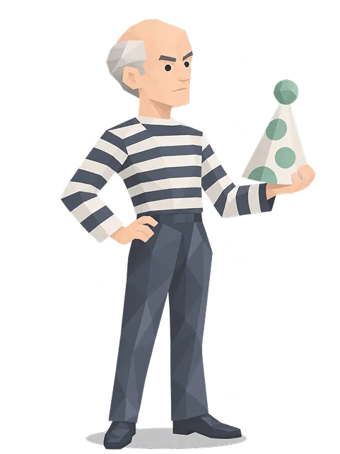 パブロ・ピカソの肖像イラスト